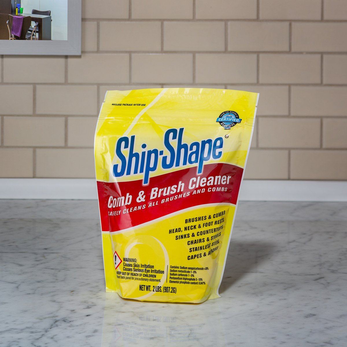 Ship-Shape Barbicide Powder Comb and Brush Cleaner - Net wt. 2 lbs