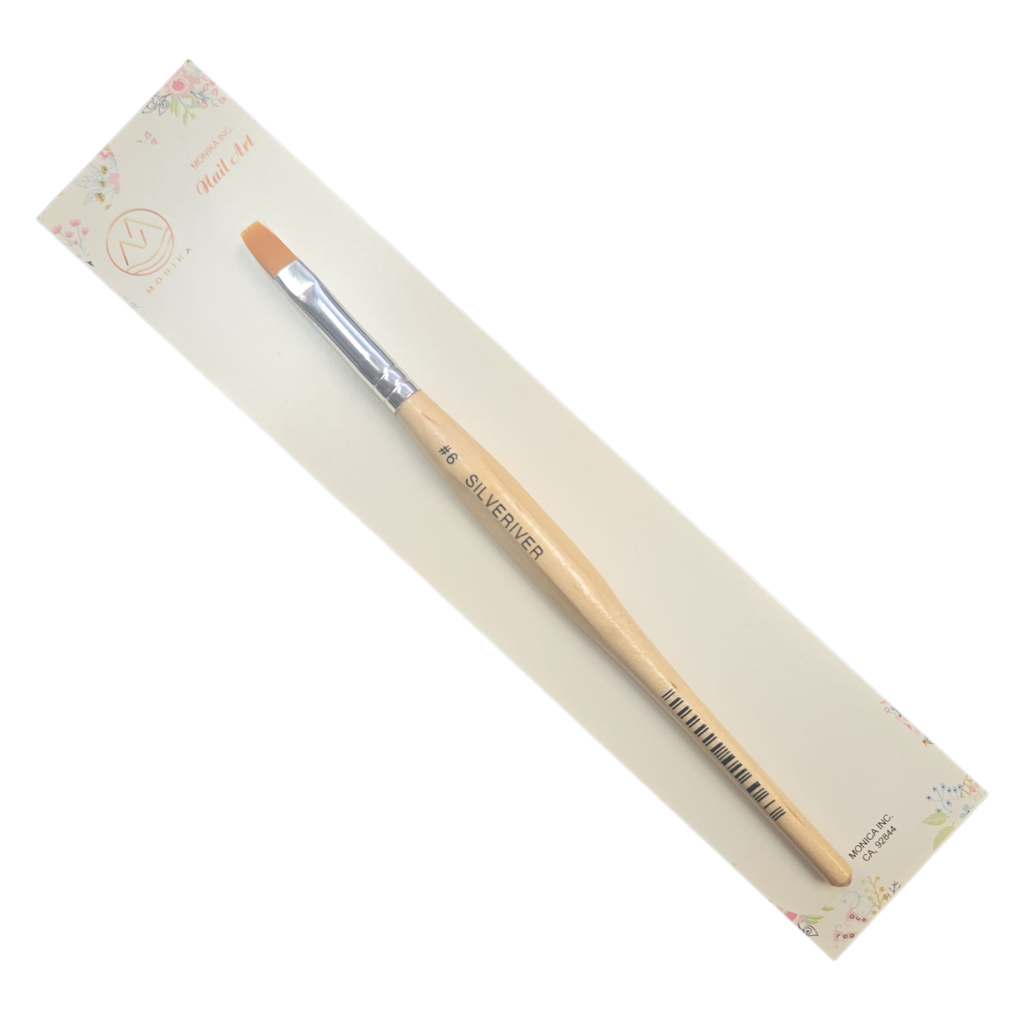Silveriver #6 Gel Nail Brush – Flat Bristles