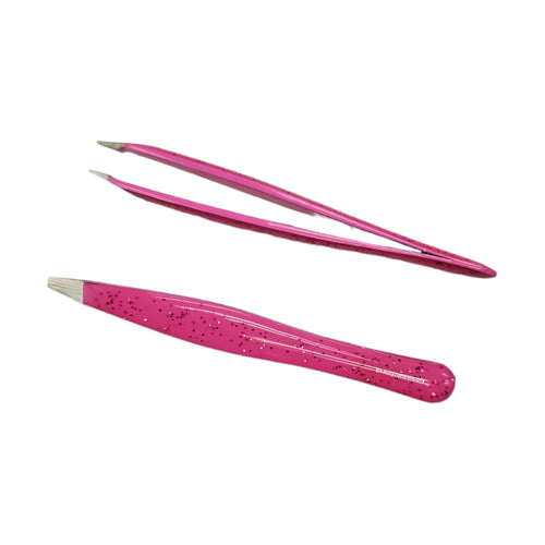 Simco Slant Pro-Tweezer Glitter Handle Pink