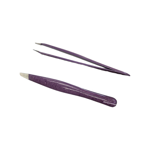 Simco Slant Pro-Tweezer Glitter Handle Purple