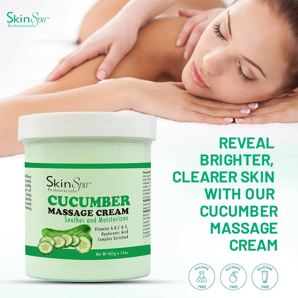 Skin Spa Cucumber Massage Cream 15 oz