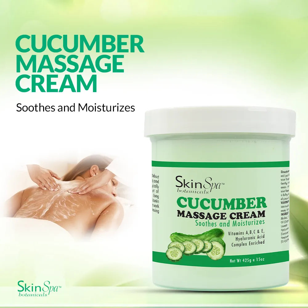 Skin Spa Cucumber Massage Cream 15 oz