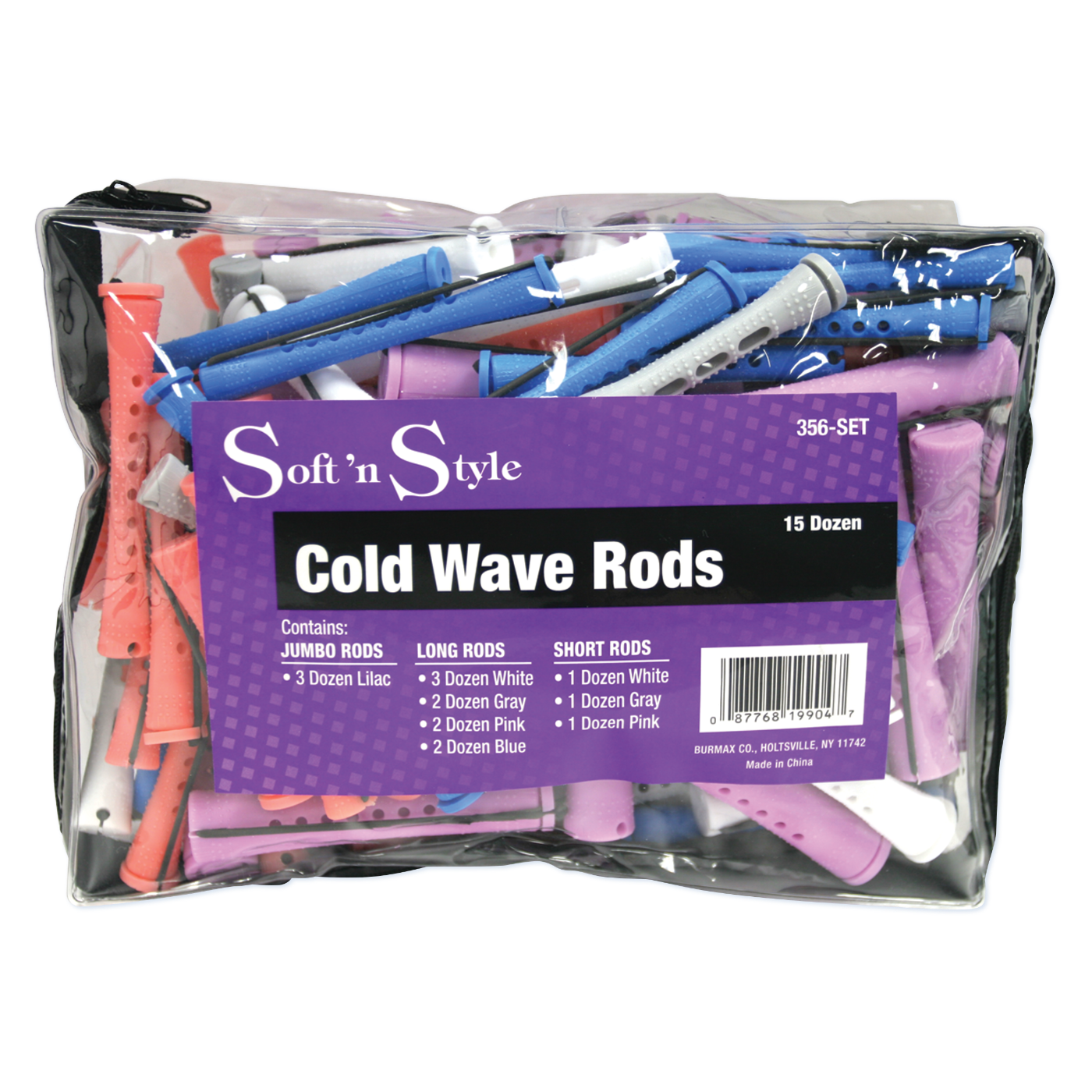 Soft ’n Style Concave Cold Wave Rod Set Item#356-SET