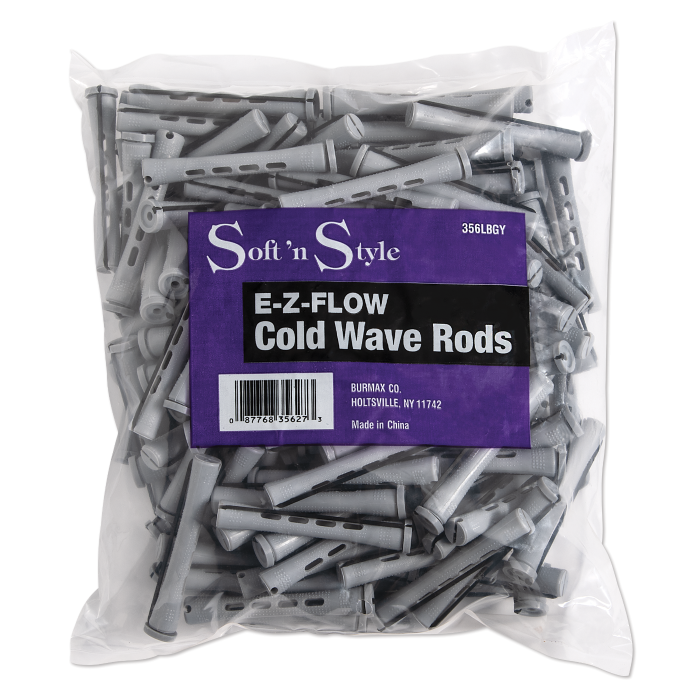 Soft ’n Style Concave Cold Wave Rods, Long Gray, 1 lb. #356LBGY