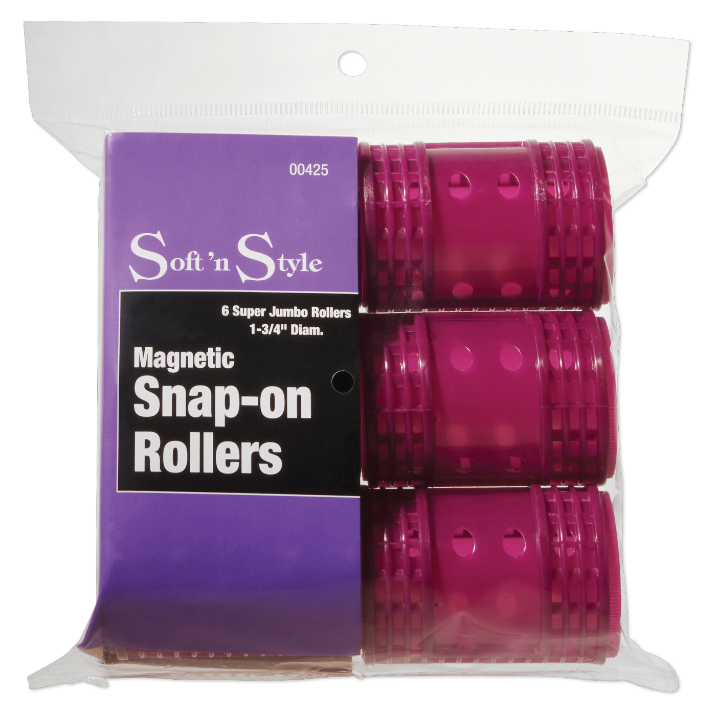 Soft ’n Style Magnetic Snap-on Rollers, Super Jumbo - 1-3/4" #00425