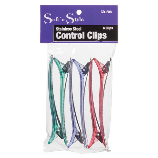 Soft ’n Style Control Clips, Stainless Steel - 4-1/2" #CD-208