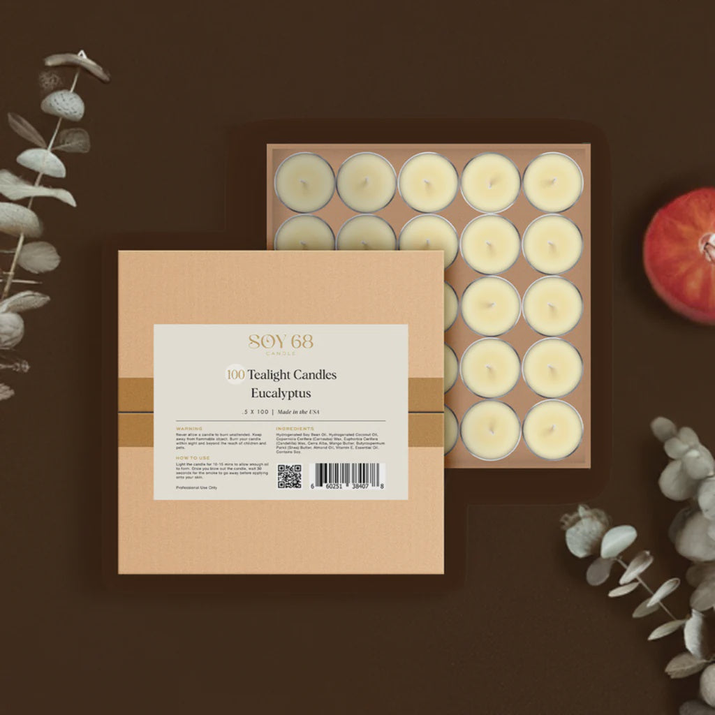 Soy 68 Moisturizer Candle Case 100 Tealight 0.5 oz