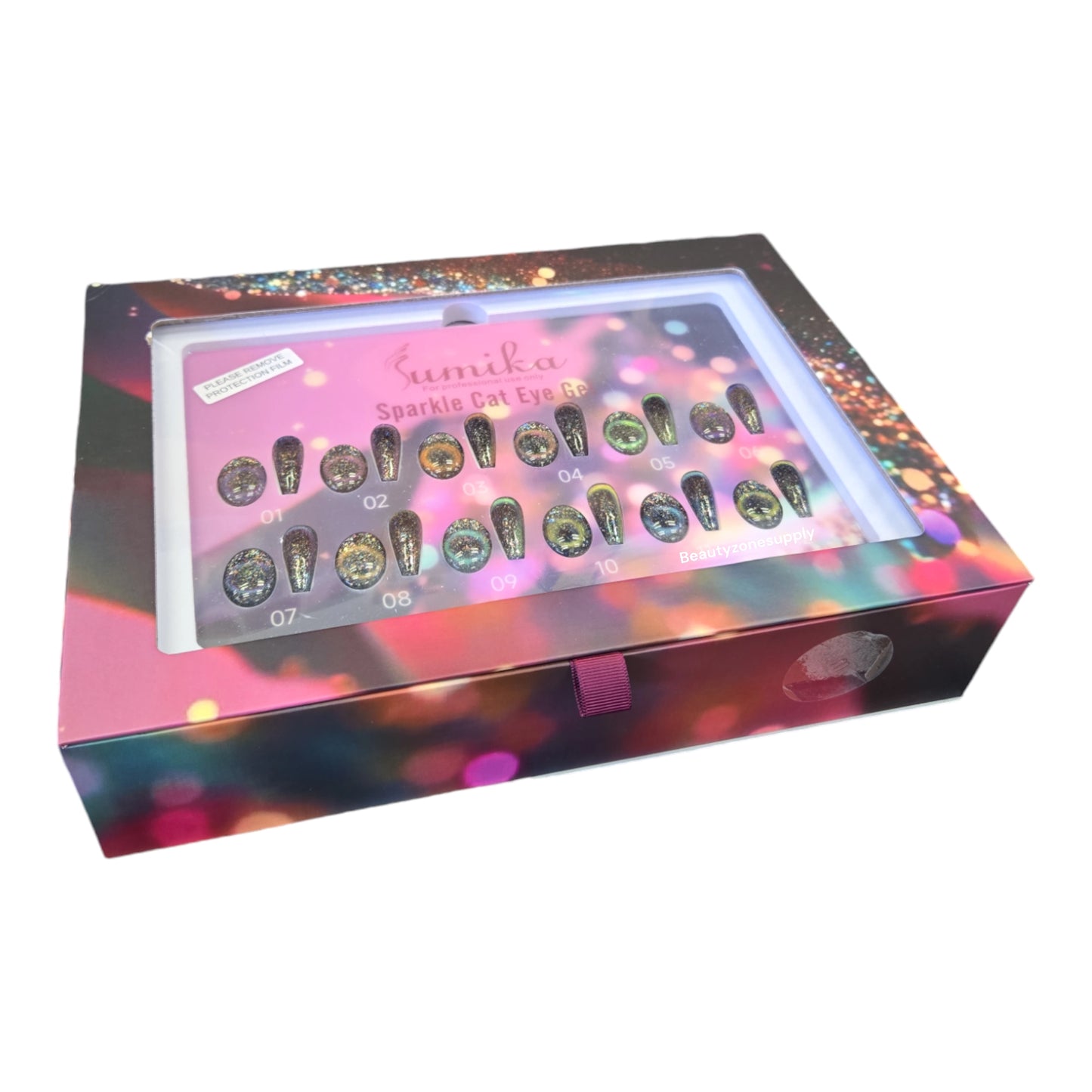 Sumika Gel Sparkle Cat Eye Gel Set 12 Color