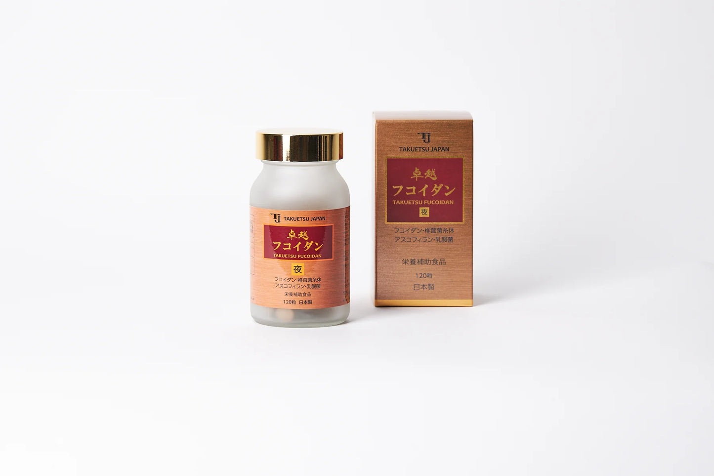 Takuetsu Japan Fucoidan “YORU(Night)” 120 Capsules Brown Box