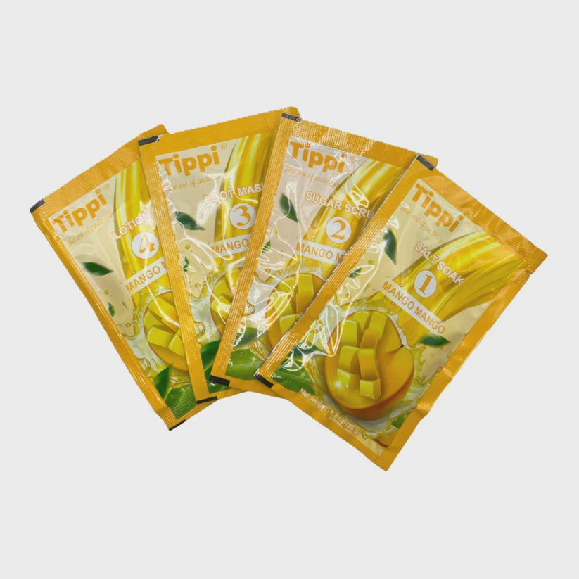 Tippi 4-in-1 Pedi Mani Kit – Mango Collagen (Case of 50 Boxes)