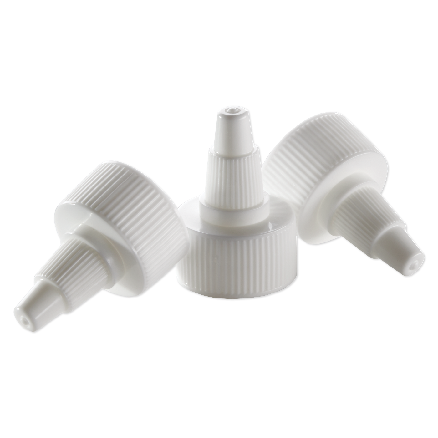 Closure, Twist Open/ Close White Plastic Cap for 4 oz. 8 oz. 16 oz. bottles