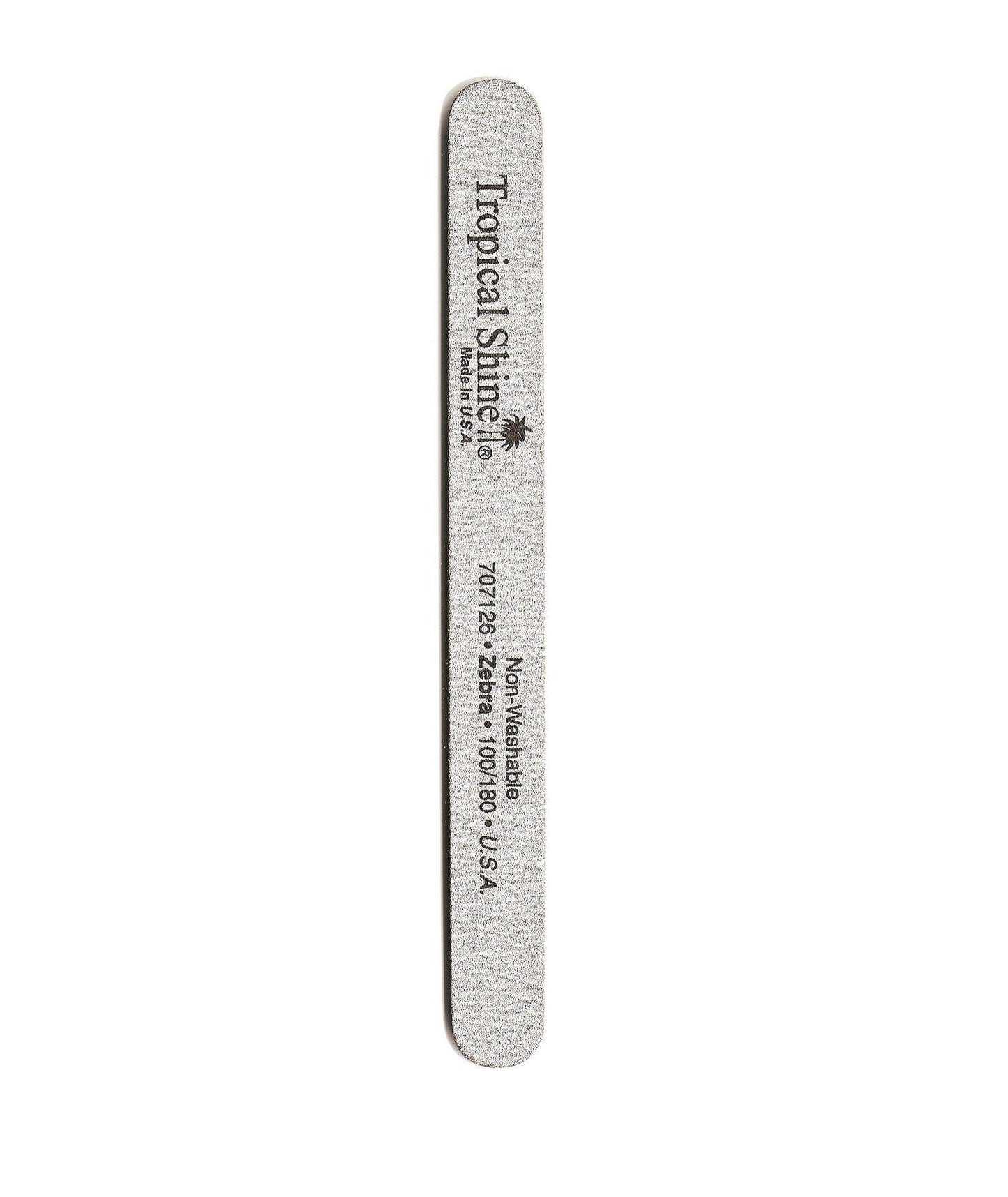 Tropical Shine Regular 7.5 in Zebra Nail File 100/180 #17207