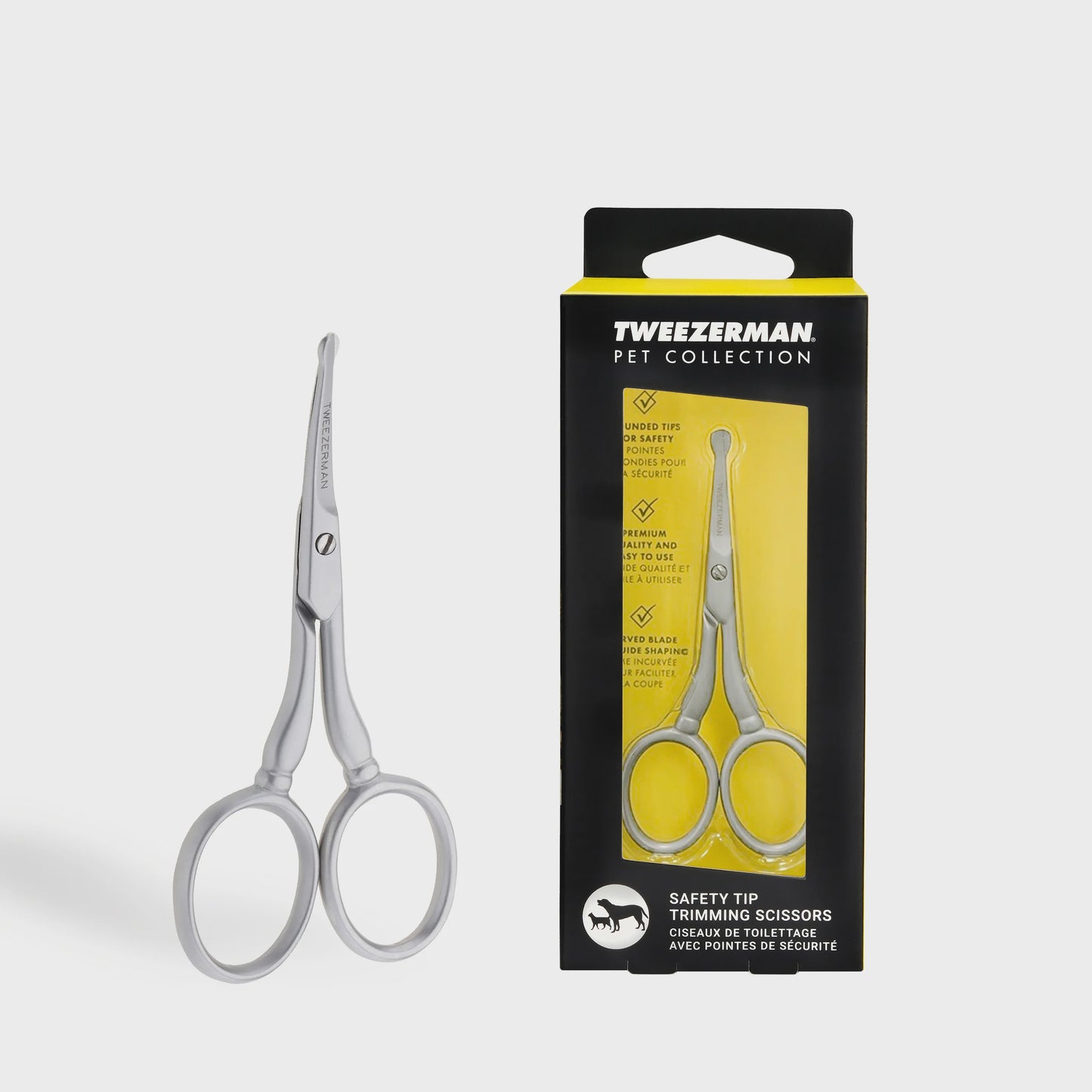 Tweezerman Pet Safety Tip Trimming Scissors #7102-PGC