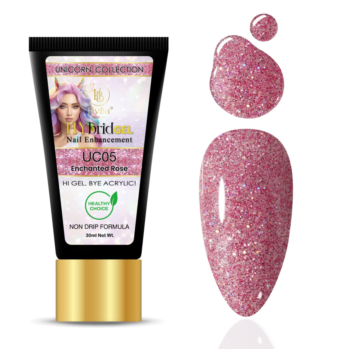 Hybrid Gel Professional Nail Polish - HyGEL® 30ml / #UC05 Enchanted Rose