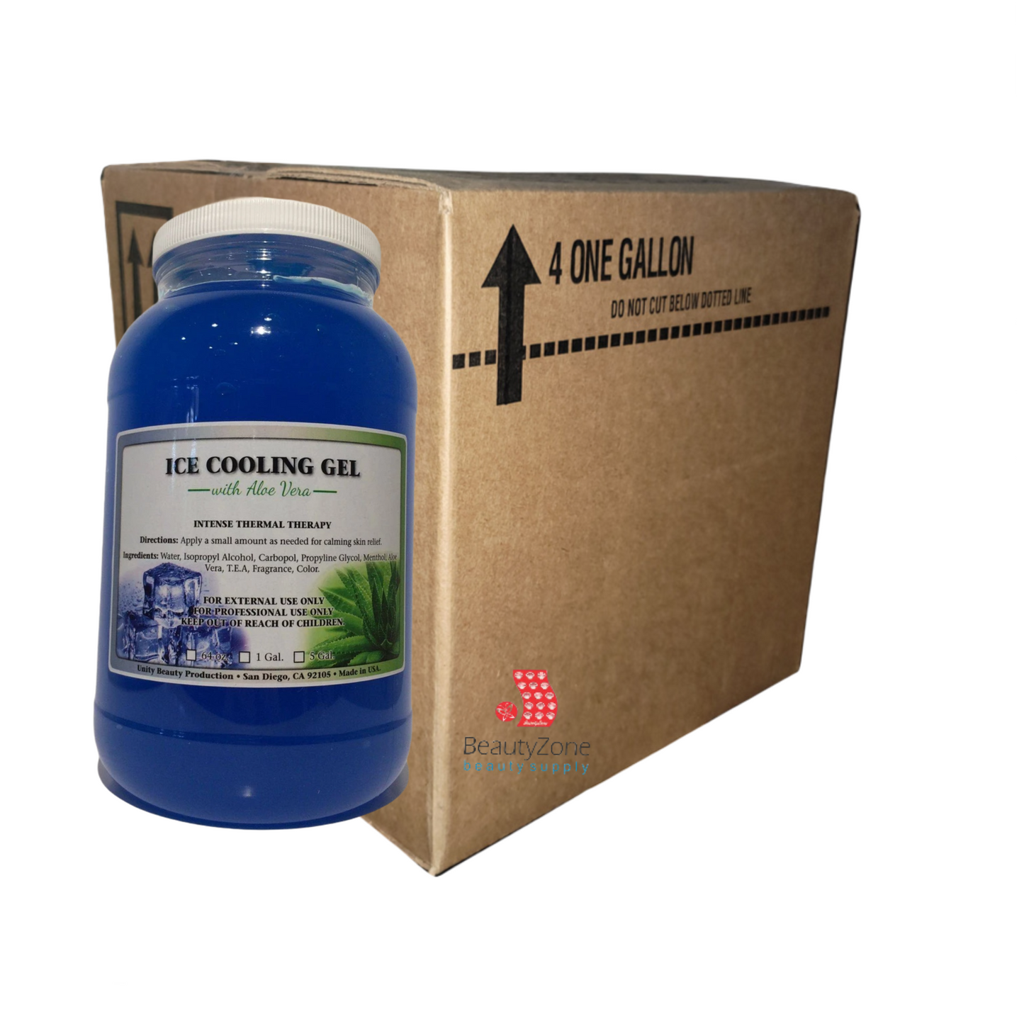 UNITY Ice Cooling Gel w/ Aloe Vera - case 4 gal