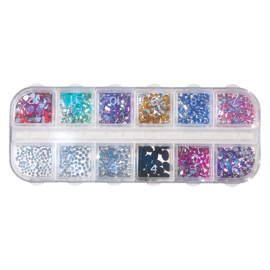 DL Pro 12 different Rhinestone Kit #DL-C338
