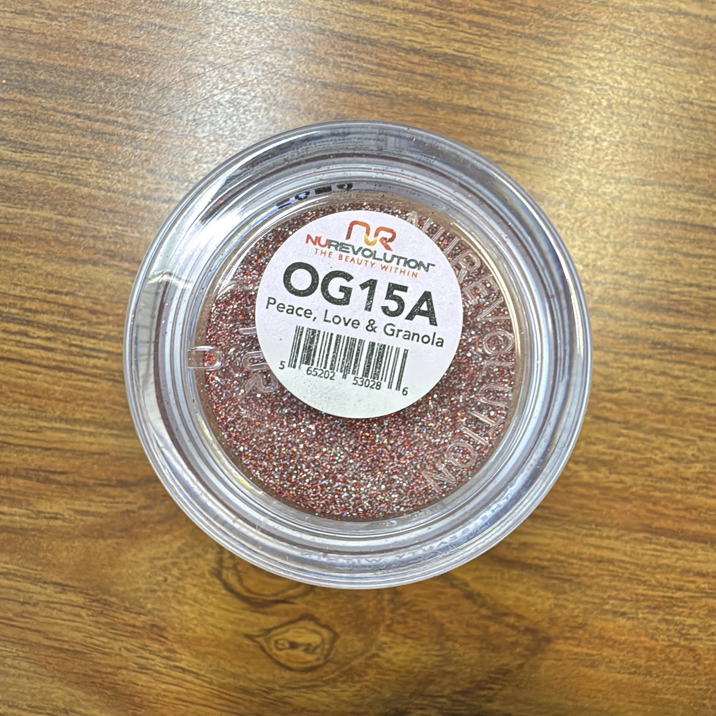 NuRevolution Loose Glitter Peace, Love & Granola 2oz OG15A