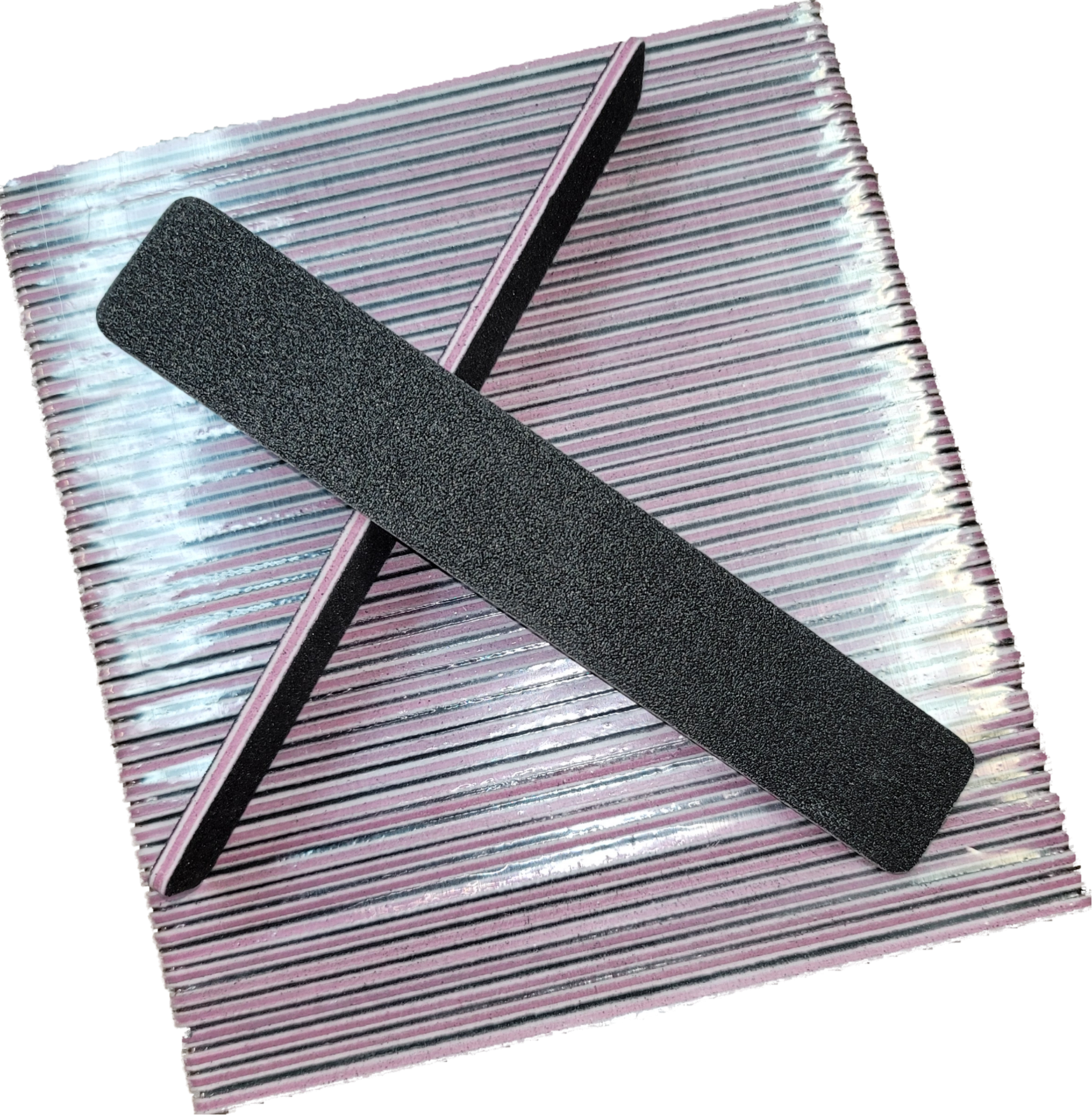 Nail File Jumbo 100/100 Lavender Black 50 pc #F088