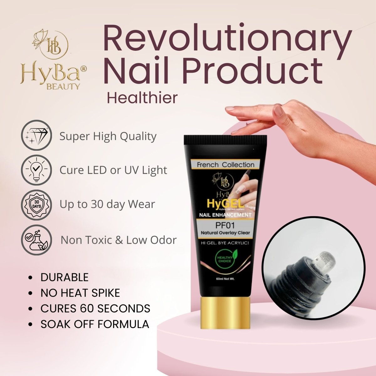 Hybrid Gel Professional Nail Polish - HyGEL 60ml / #PF09 Save My Soul