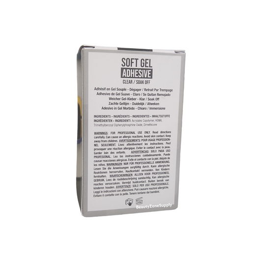 Ibd Clear Soft Gel Tips Adhesive 0.5 oz #36771