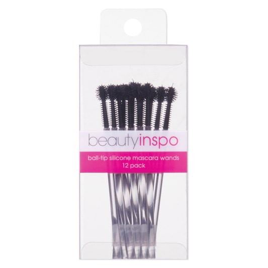 Beauty Inspo Ball-Tip Silicone Mascara Wands - 12 pk. #BI-BSMW