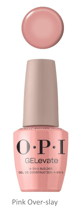 OPI Gelevate 4 in 1 Builder Gel in a Bottle Pink Over-slay #BIB004