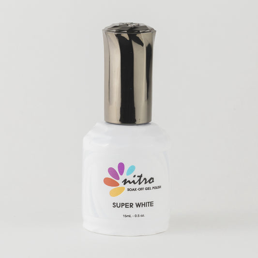 Nitro Gel polish Super White 0.5 oz