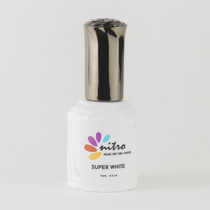 Nitro Gel polish Super White  0.5 oz