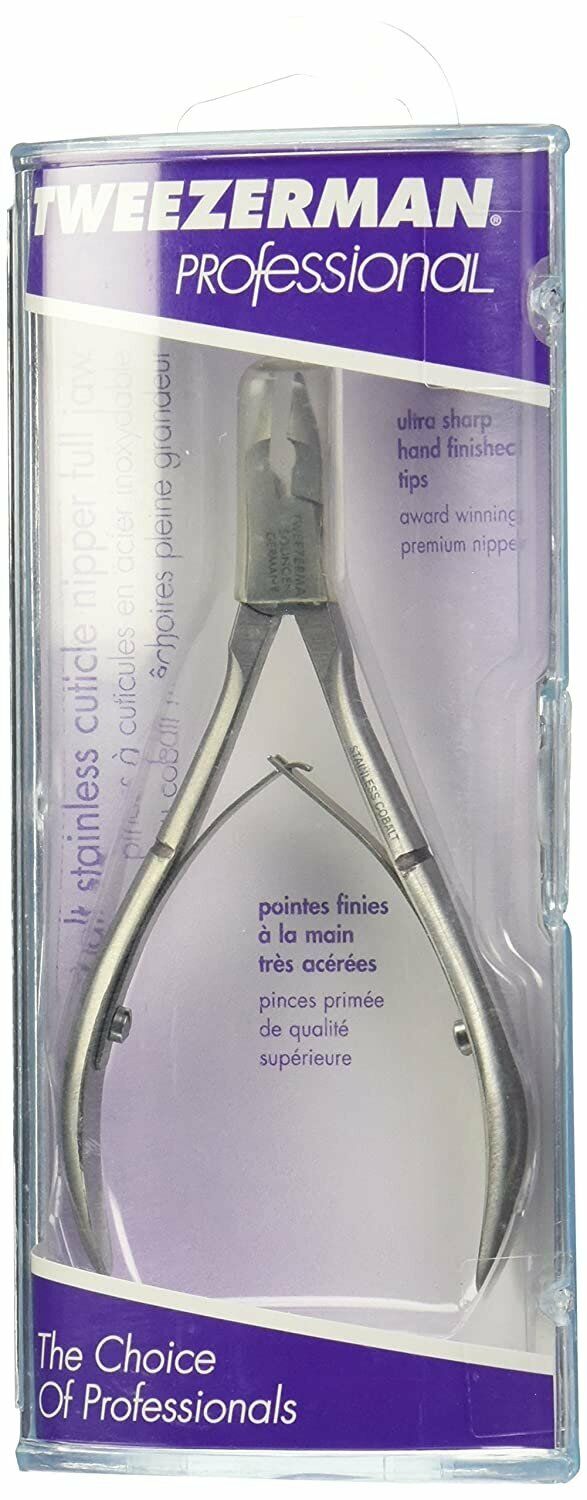 Tweezerman Professional Cobalt Stainless cuticle Nipper Full Jar #3188-P