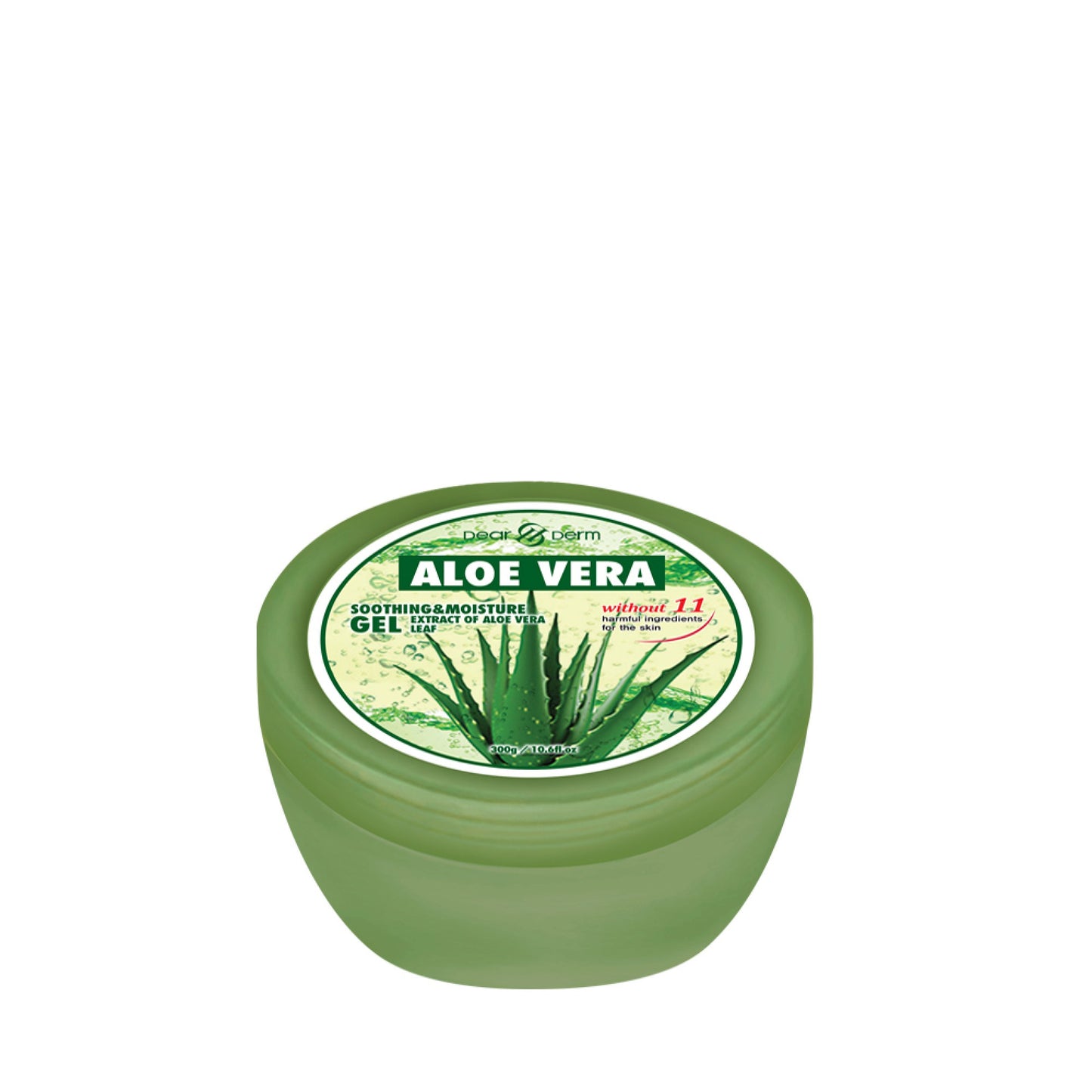 DEARDERM ALOE VERA SOOTHING & MOISTURE GEL 300G / 10.6 FL. OZ-Beauty Zone Nail Supply