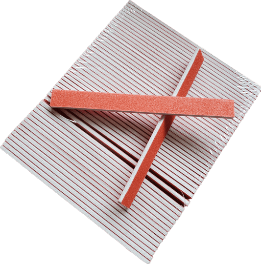 Nail File Square 7" 80/80 Mylar 50 pc #F523