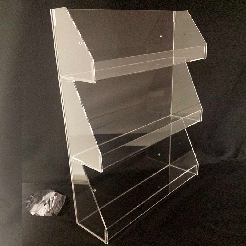 WR014 Wall Rack 3 DISPLAY CLEAR PANA-Beauty Zone Nail Supply
