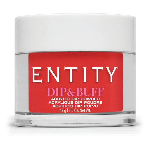 Entity Dip & Buff A-Very Bright Red Dress 43 G | 1.5 Oz.#690-Beauty Zone Nail Supply