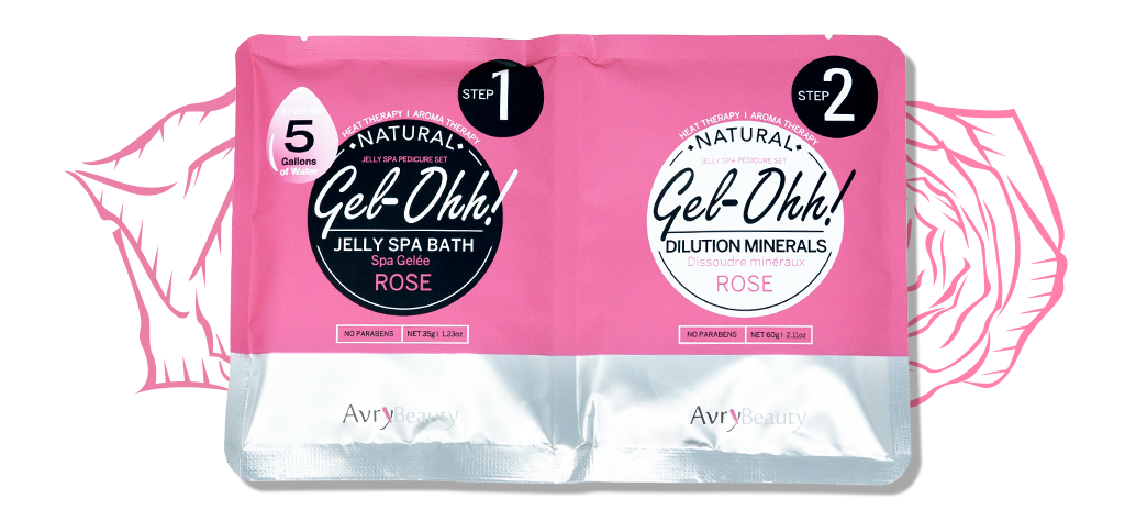 Avrybeauty Jelly Spa Pedi Bath - Rose BOX 30 SET