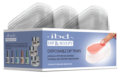 ibd Disposable Dip Trays 40 ct-Beauty Zone Nail Supply
