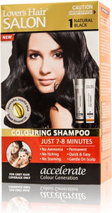 Lover"s Hair Color Shampoo Black #1 2oz
