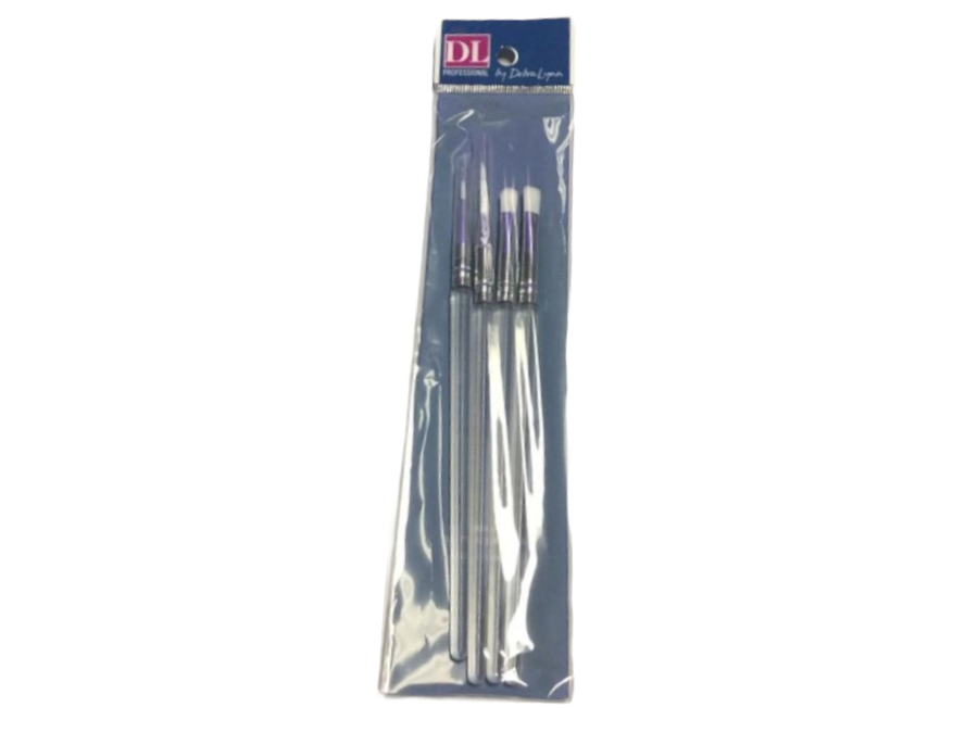 DL Professional Nail Gel Brush Set 4 pcs DL-C95