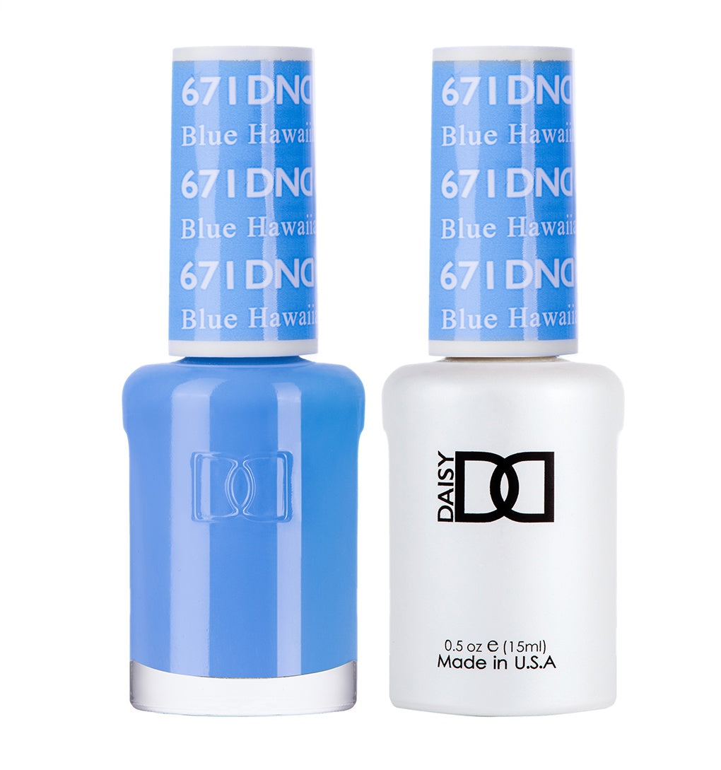 DND Duo Gel & Lacquer Blue Hawaiian #671-Beauty Zone Nail Supply