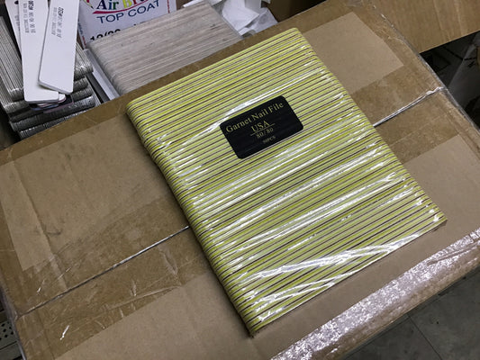 GARNET 80/80 REG FILE Pack #F107P-Beauty Zone Nail Supply