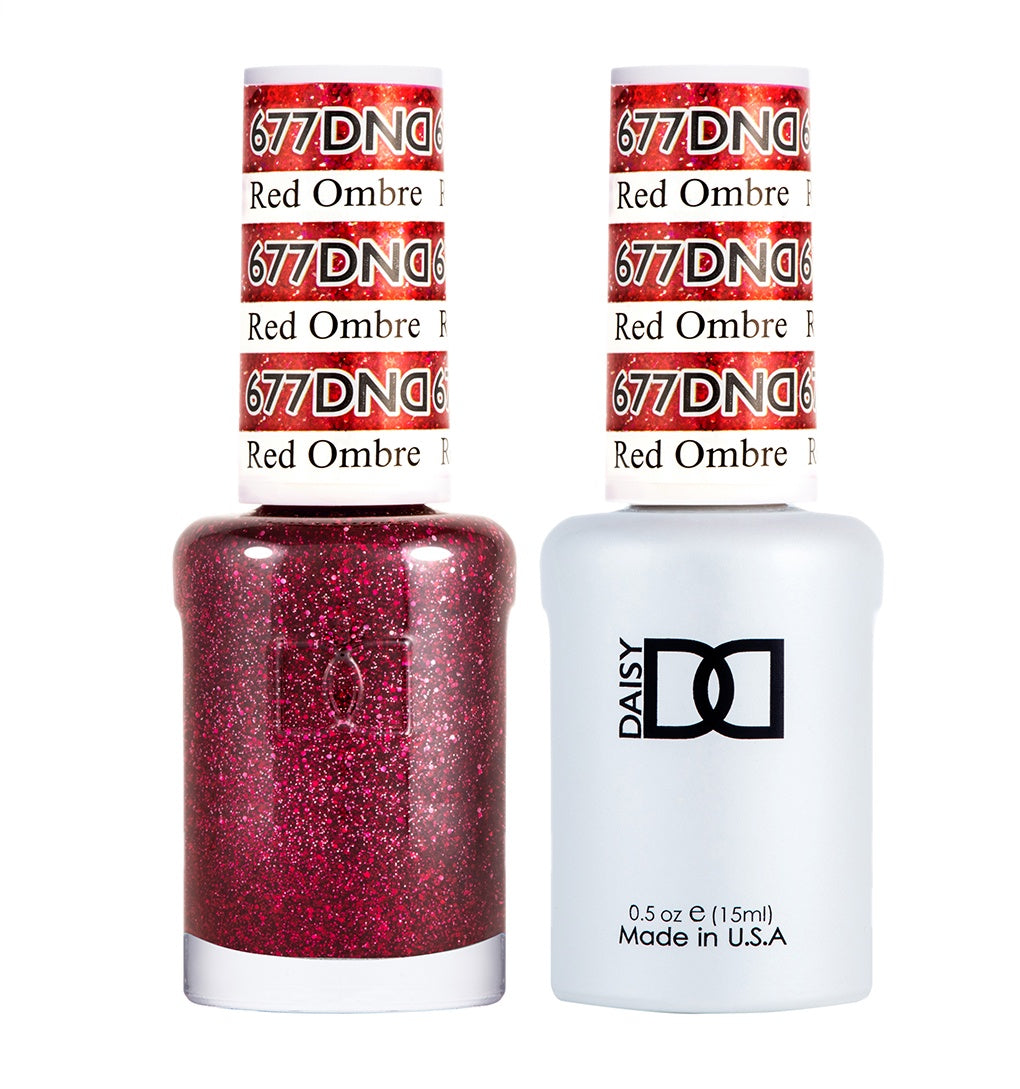DND Duo Gel & Lacquer Red Ombre #677-Beauty Zone Nail Supply