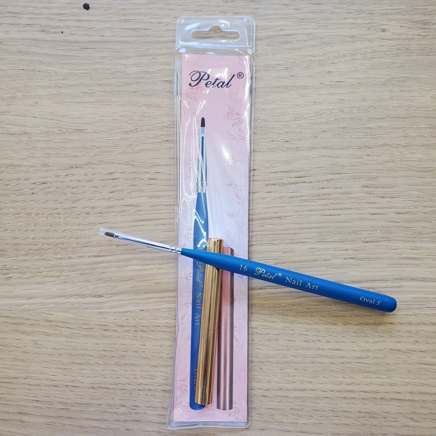 #16 Petal Nail Art Brush Pointed Oval S With Cap-Beauty Zone Nail Supply