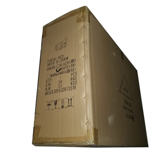 Massage bed 6 legs white #k-26816 - BeautyzoneNailSupply