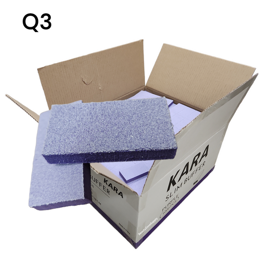 Kara Mini Nail Buffer Purple White Grit 80/100 1000 pc #Q3