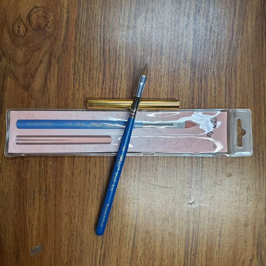 Petal Nail Art Brush Pointed Oval With Cap #10