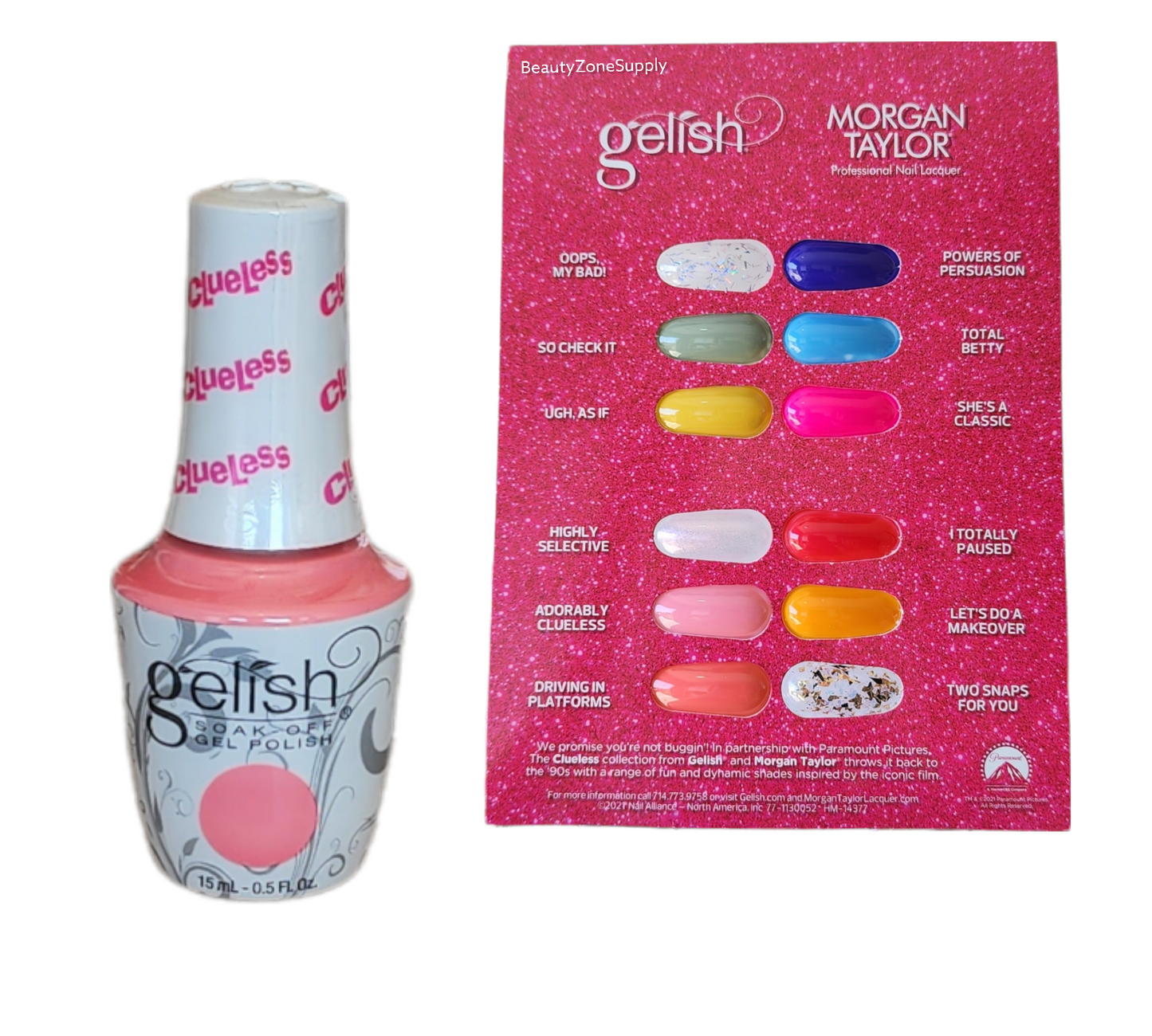 Harmony Gelish Soak Off Gel Polish Adorably Clueless 0.5Oz/15Ml #456