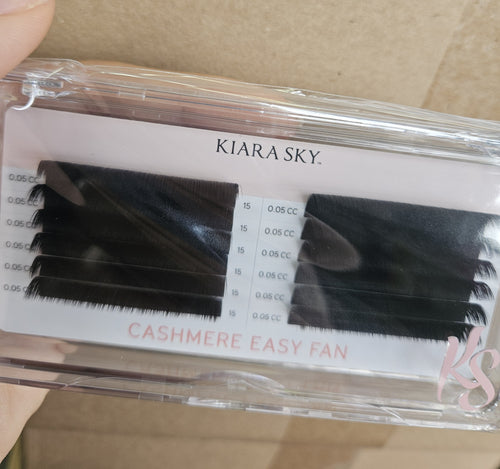 Kiara Sky Lash Extensions Cashmere Easy Fan - 0.05 - CC - 15mm CECC515