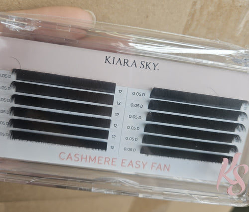 Kiara Sky Lash Extensions Cashmere Easy Fan - 0.05 - D - 12mm CED512
