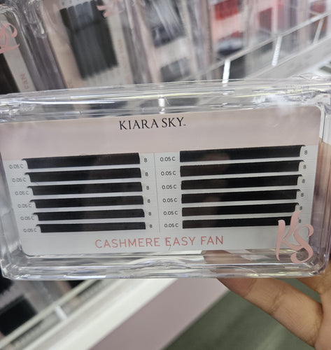Kiara Sky Lash Extensions Cashmere Easy Fan - 0.05 - C - 8mm CEC508