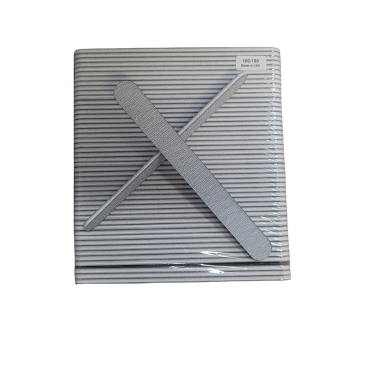 Monika Nail File Zebra Grit 180/180 Pack 50 pcs USA F527