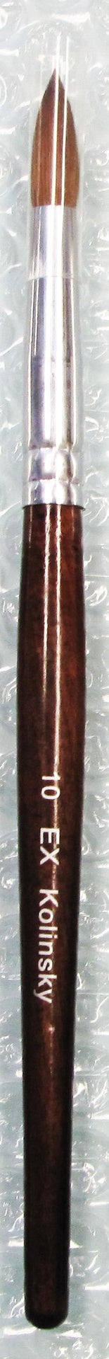 Ex acrylic nail brush kolinsky size 10 - BeautyzoneNailSupply